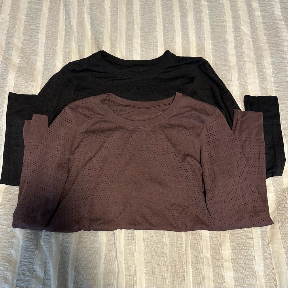Set of 2 Lululemon Swiftly Breathe Long Sleeve Shirt